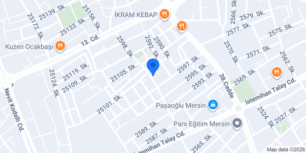 Mersin Teknik Asansör konumu