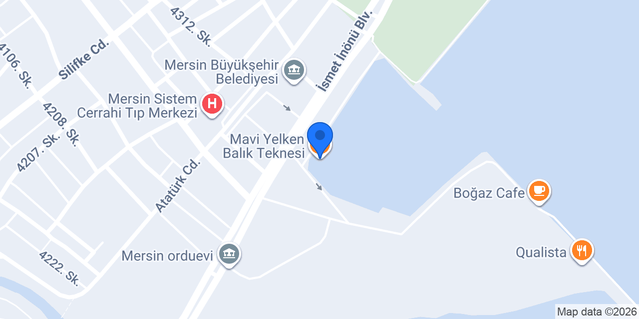 Mavi Yelken Balık Teknesi konumu