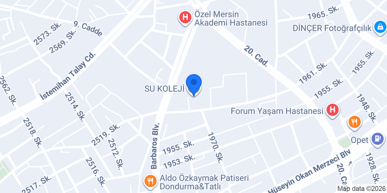 SU KOLEJİ konumu
