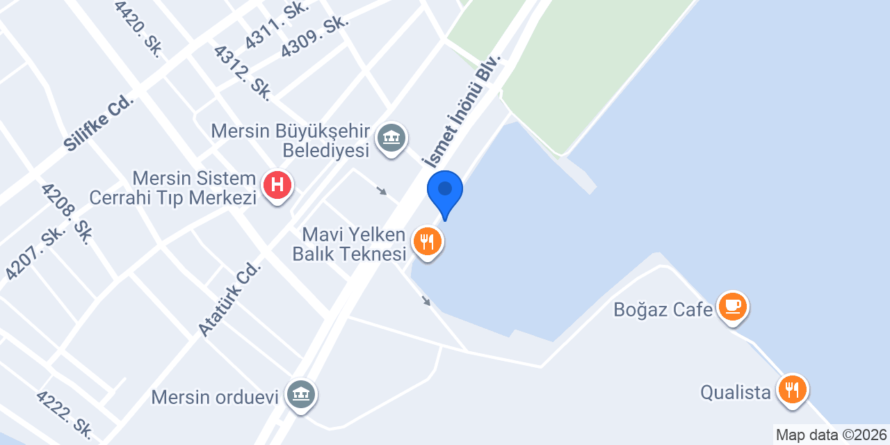 Tarsus bacinin yeri gemi restorant konumu