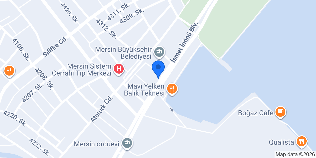 Odeabank - Mersin Şubesi konumu