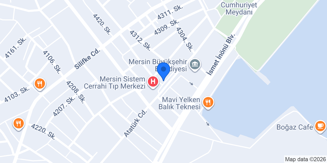 TEB Mersin Çamlıbel Şubesi konumu