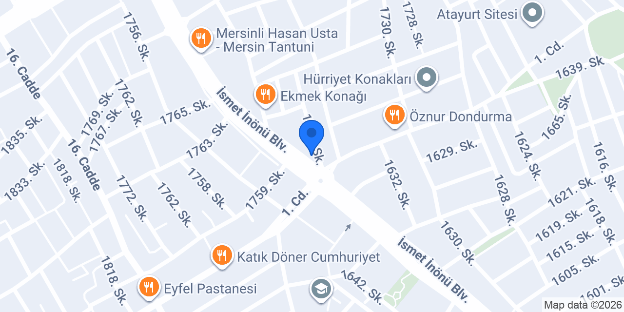 Mersin İlaçlama konumu