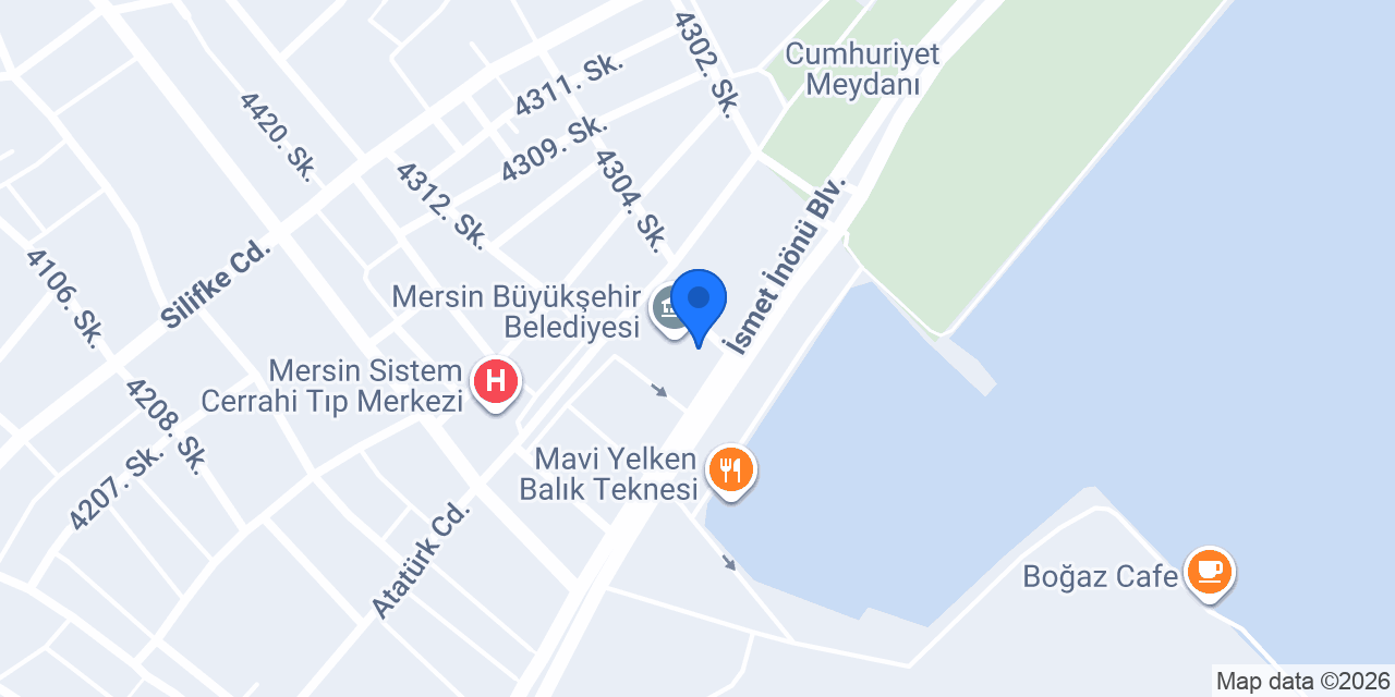Büyükşehir Belediye Kafe konumu