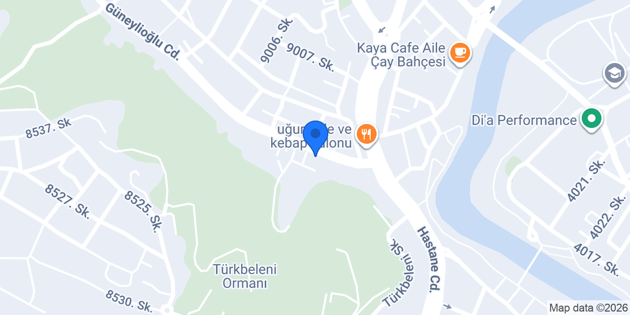 Op.Dr.Merve Erol Deniz konumu