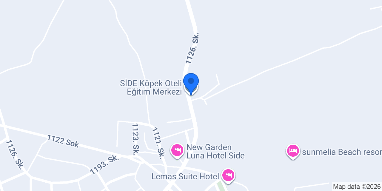 SİDE Köpek Oteli Eğitim Merkezi konumu