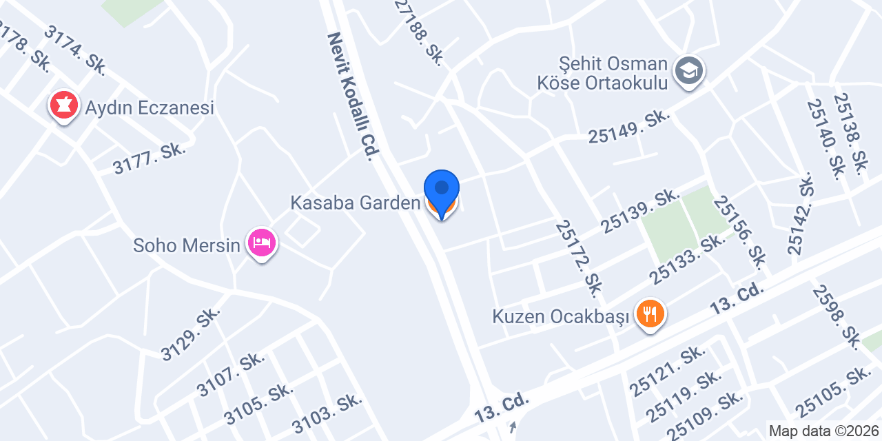 Kasaba Garden konumu