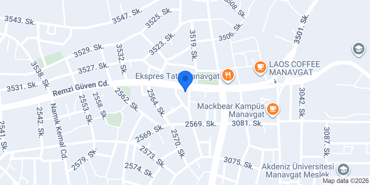 Kasap İbo Manavgat konumu