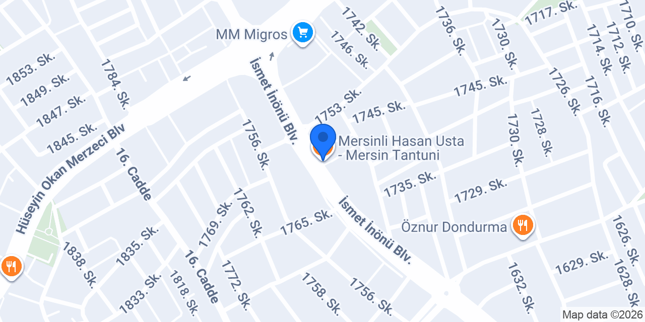 Mersinli Hasan Usta - Mersin Tantuni konumu