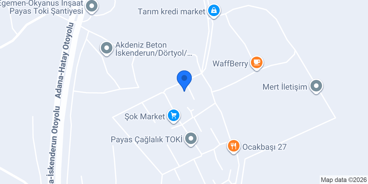 Çağlalık İlköğretim Okulu konumu