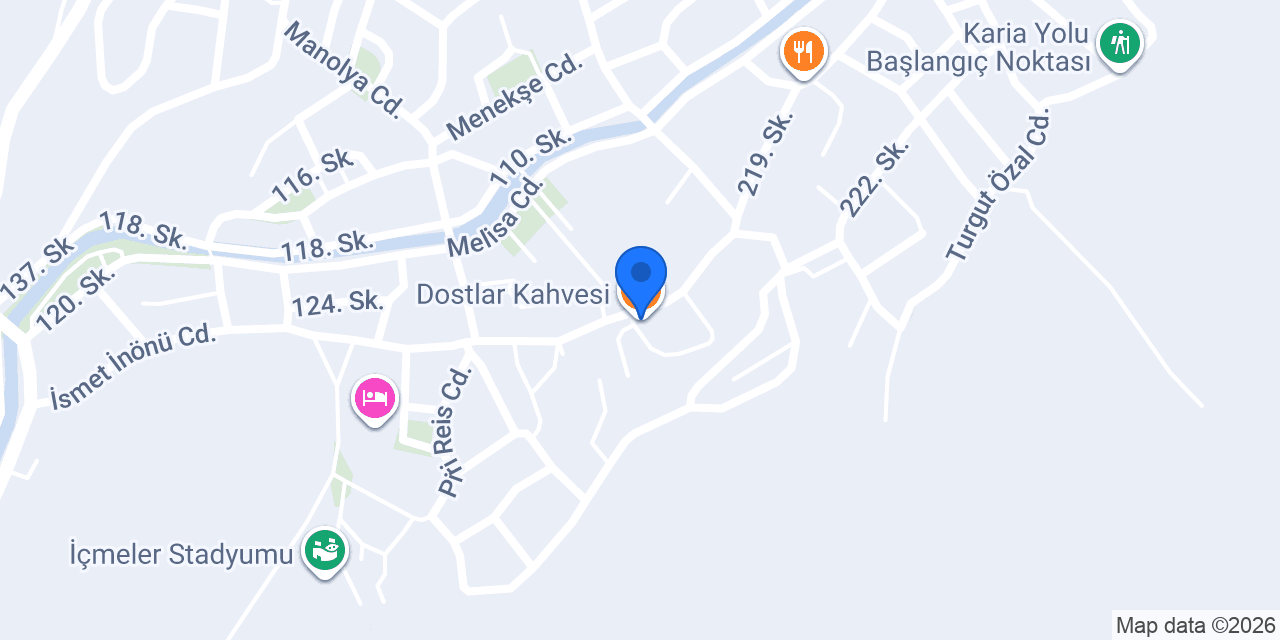 Dostlar Kahvesi konumu