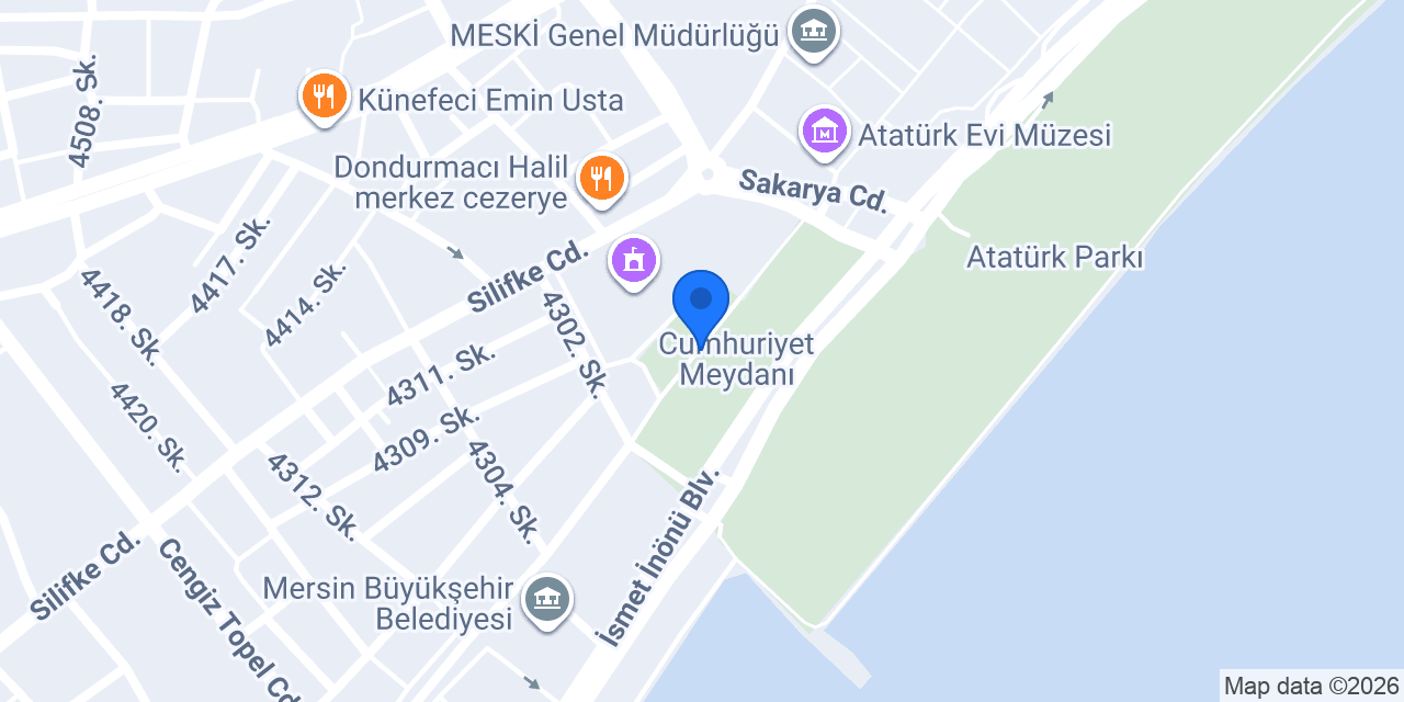Gülnar Halk Eğitim Merkezi konumu