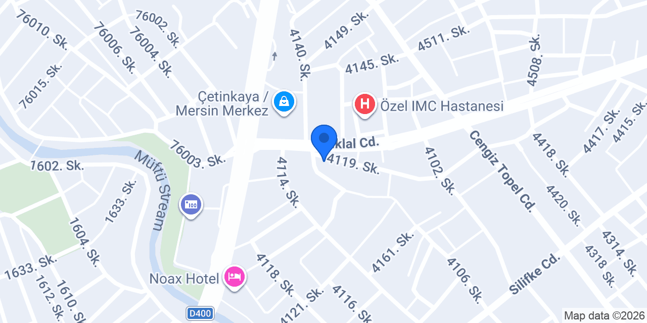 Mersin Kadın Doğum ATL Klinik konumu