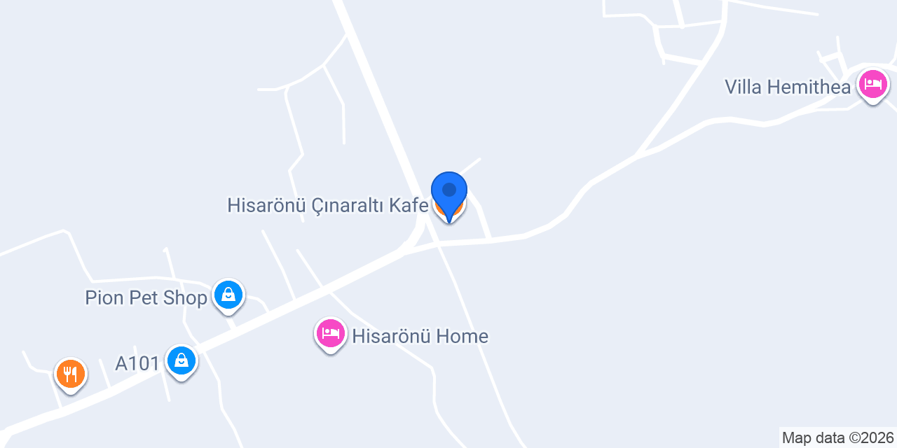 Hisarönü Çınaraltı Kafe konumu
