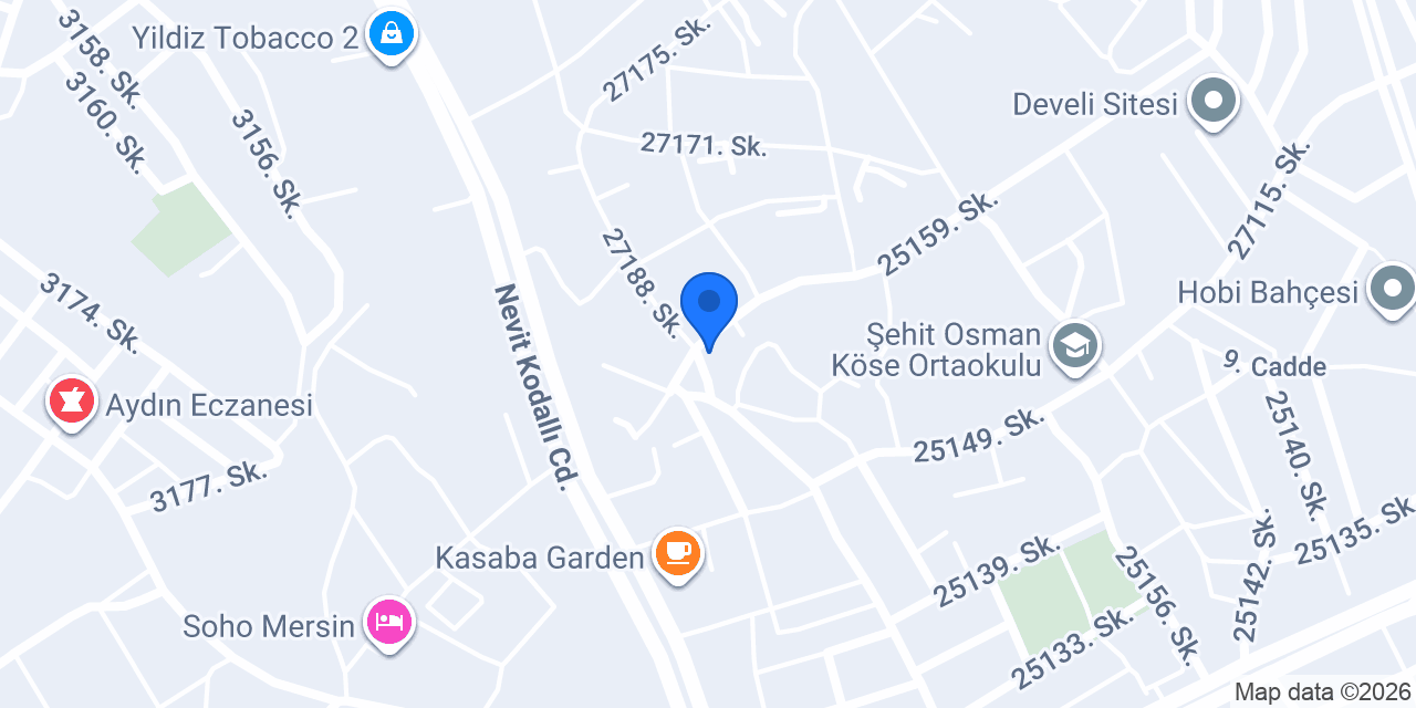 MENTEŞ TAKSİ MERSİN konumu