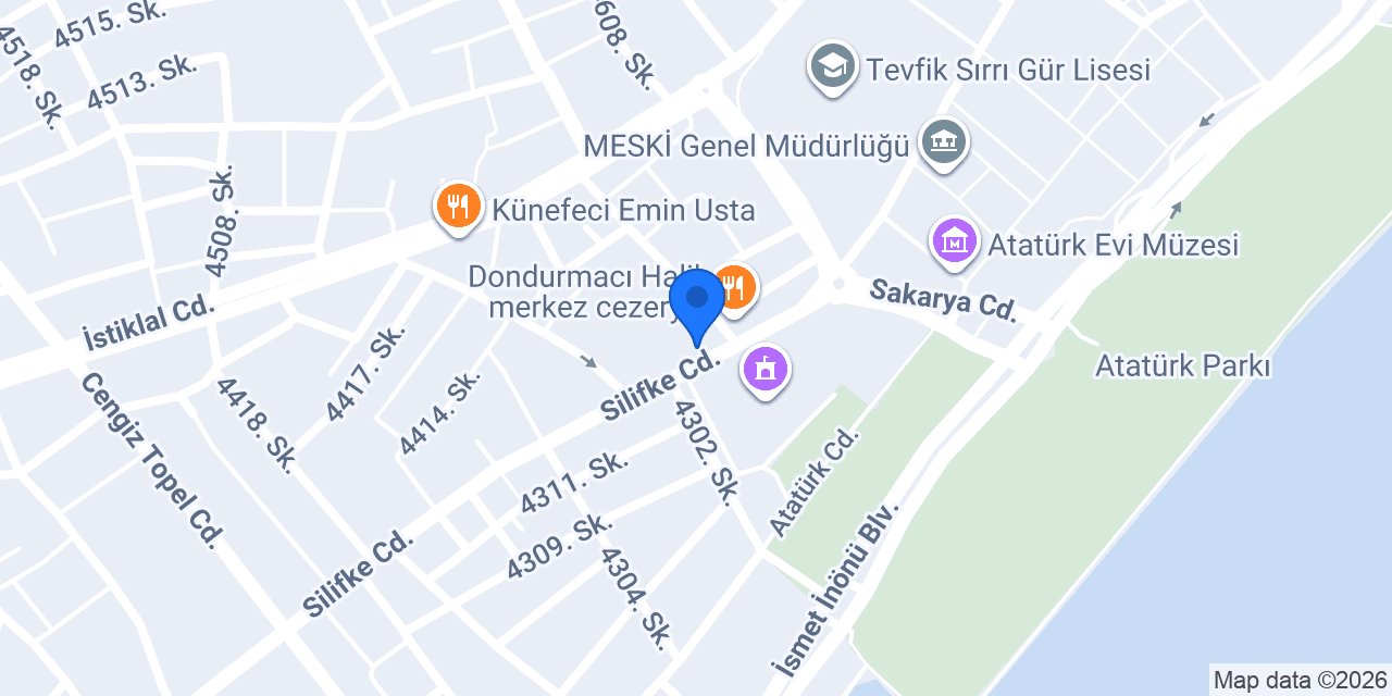 Özel Mersin Dental Diş Polikliniği konumu