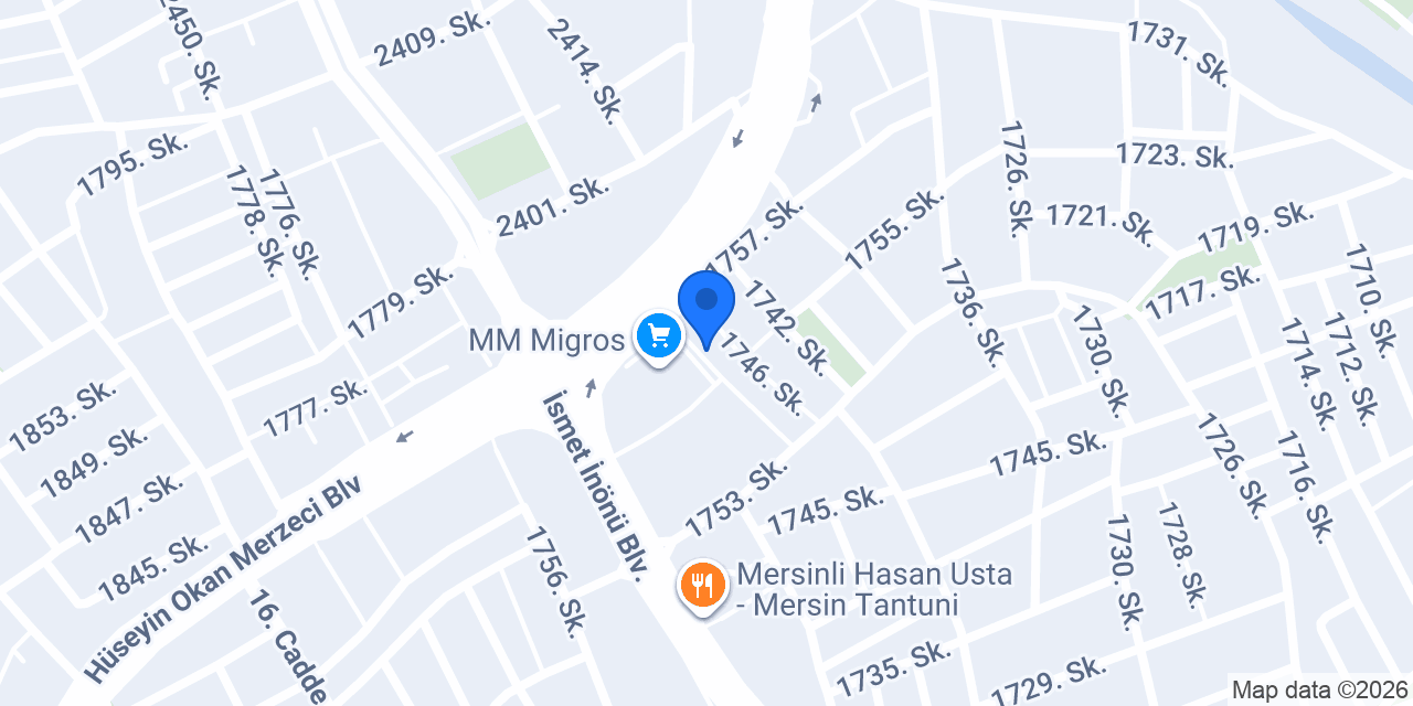 Cargox Mersin Şube konumu