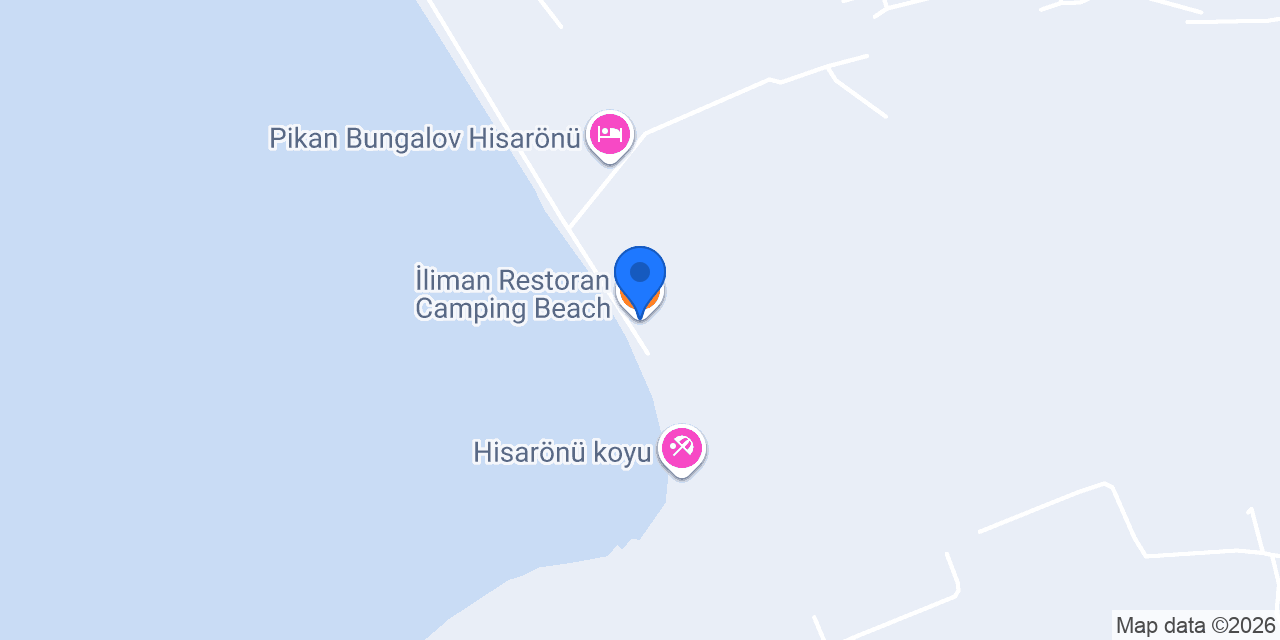 İliman Restoran Camping Beach konumu