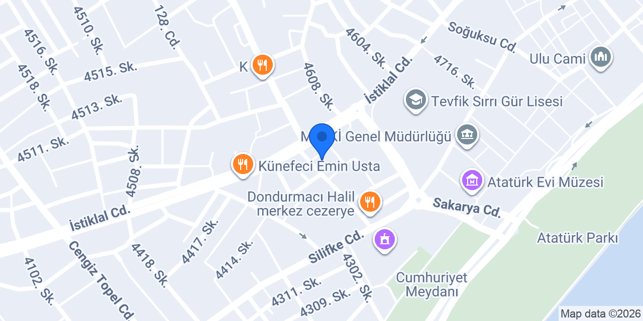 MERSİN İSMAİL USTA TANTUNİ VE BİFTEK SALONU konumu