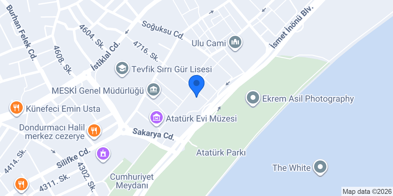 Türkiye İş Bankası Uray/Mersin Şubesi konumu
