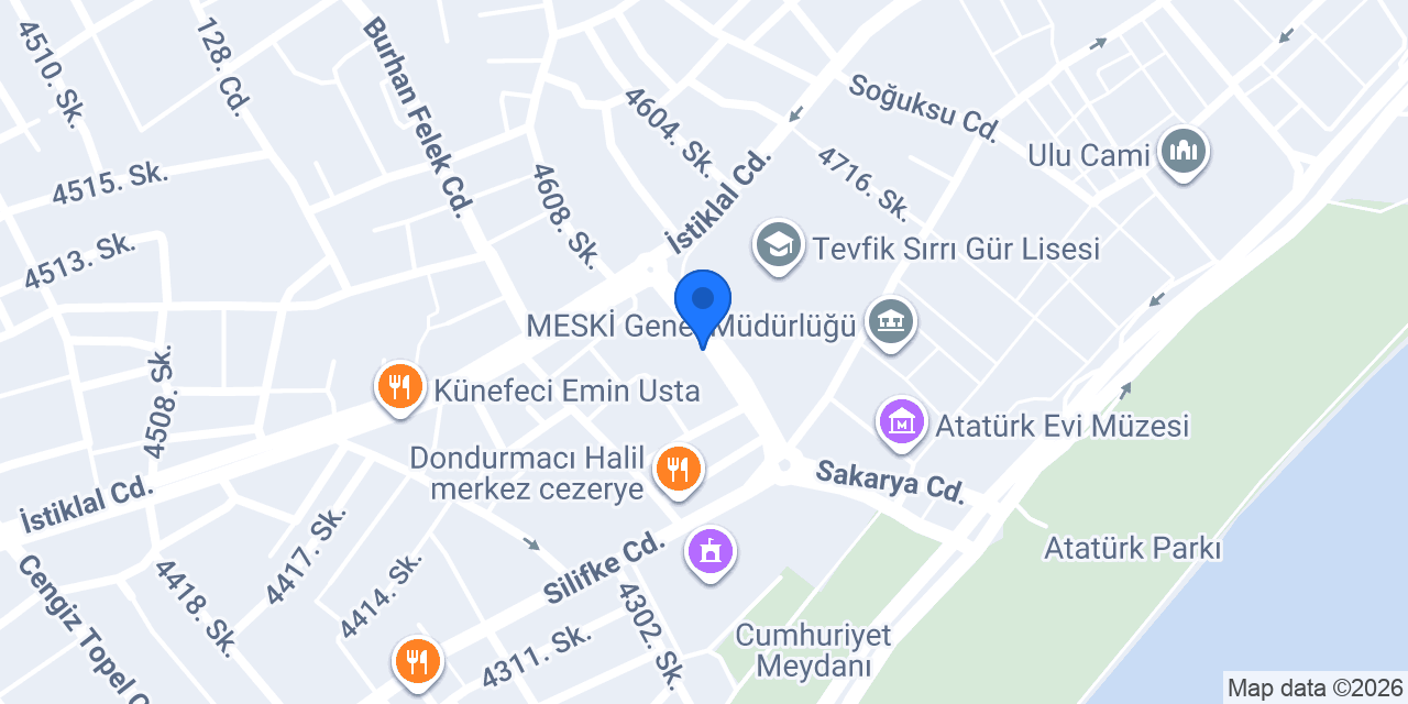 Dt. Kürşat Çukurova konumu