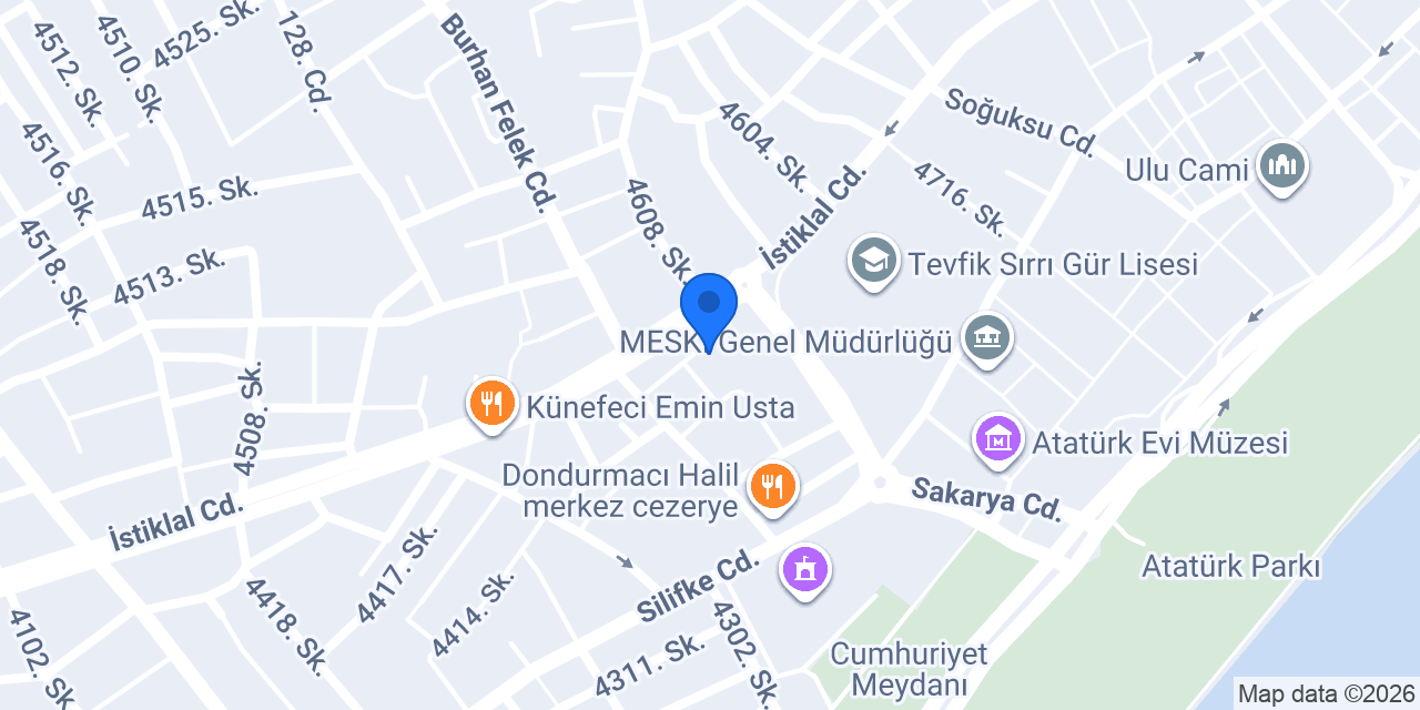 Diş Hekimi H.Gamze Eker konumu