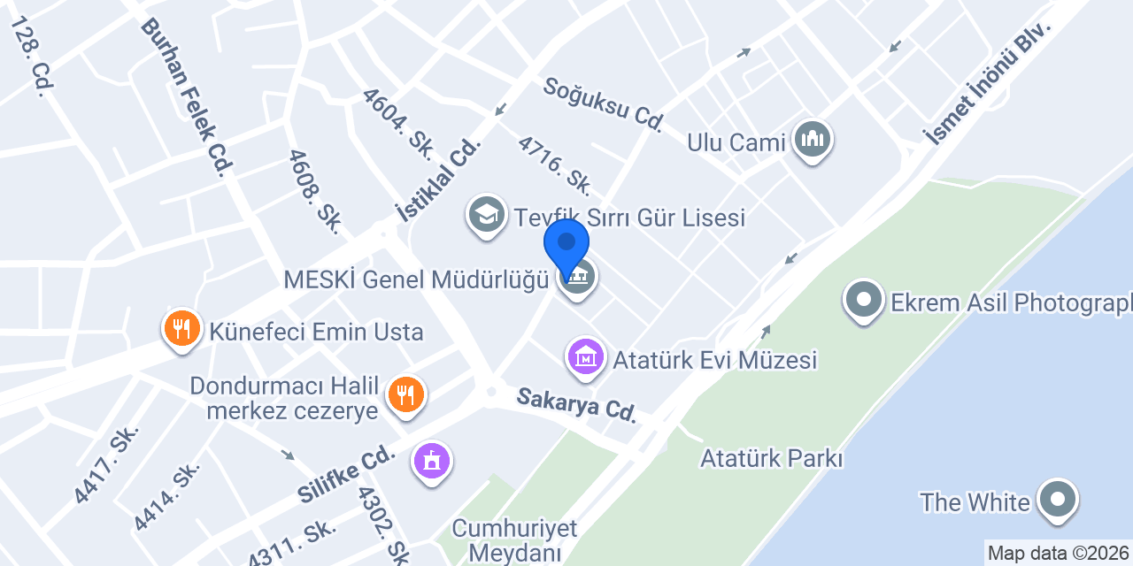 MESKİ Genel Müdürlüğü konumu