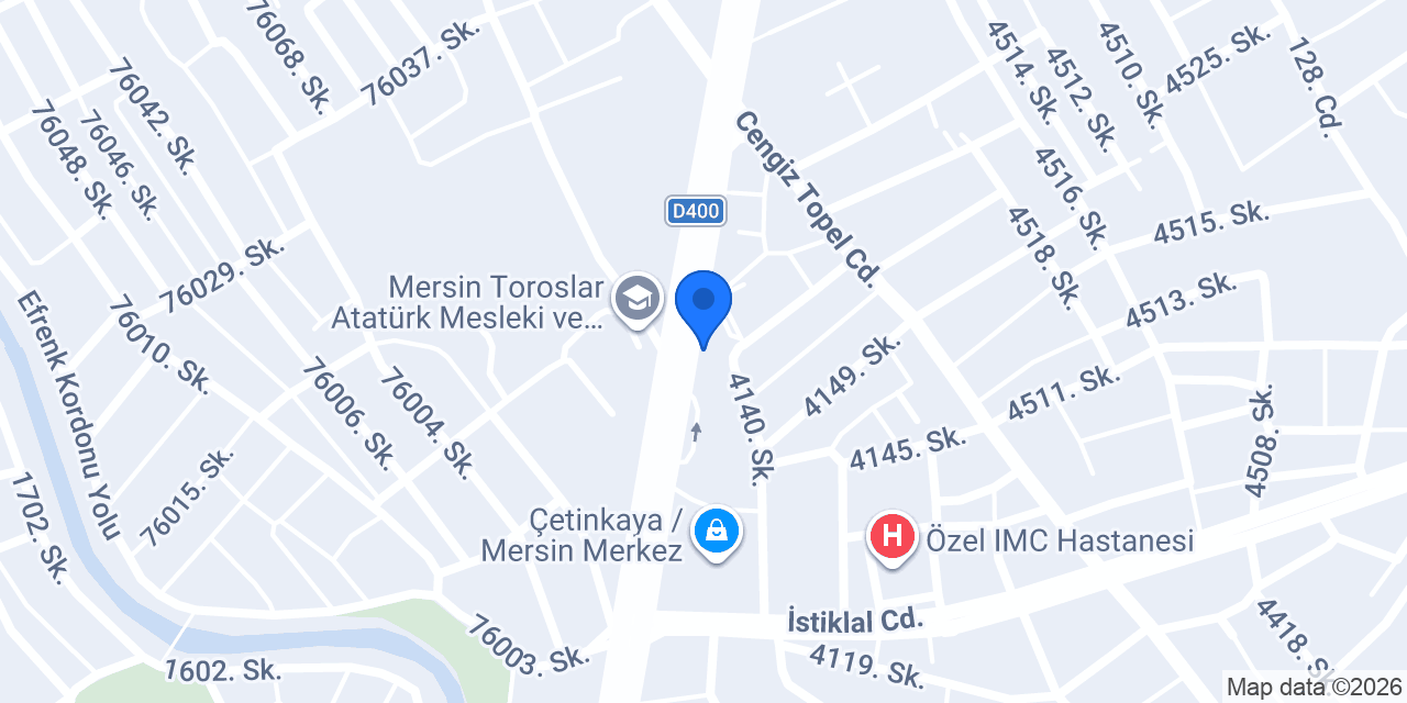 ÖZEL MERSİN PARK GÖZ MERKEZİ konumu