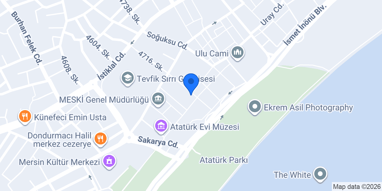 Ziraat Katılım Mersin Şubesi konumu