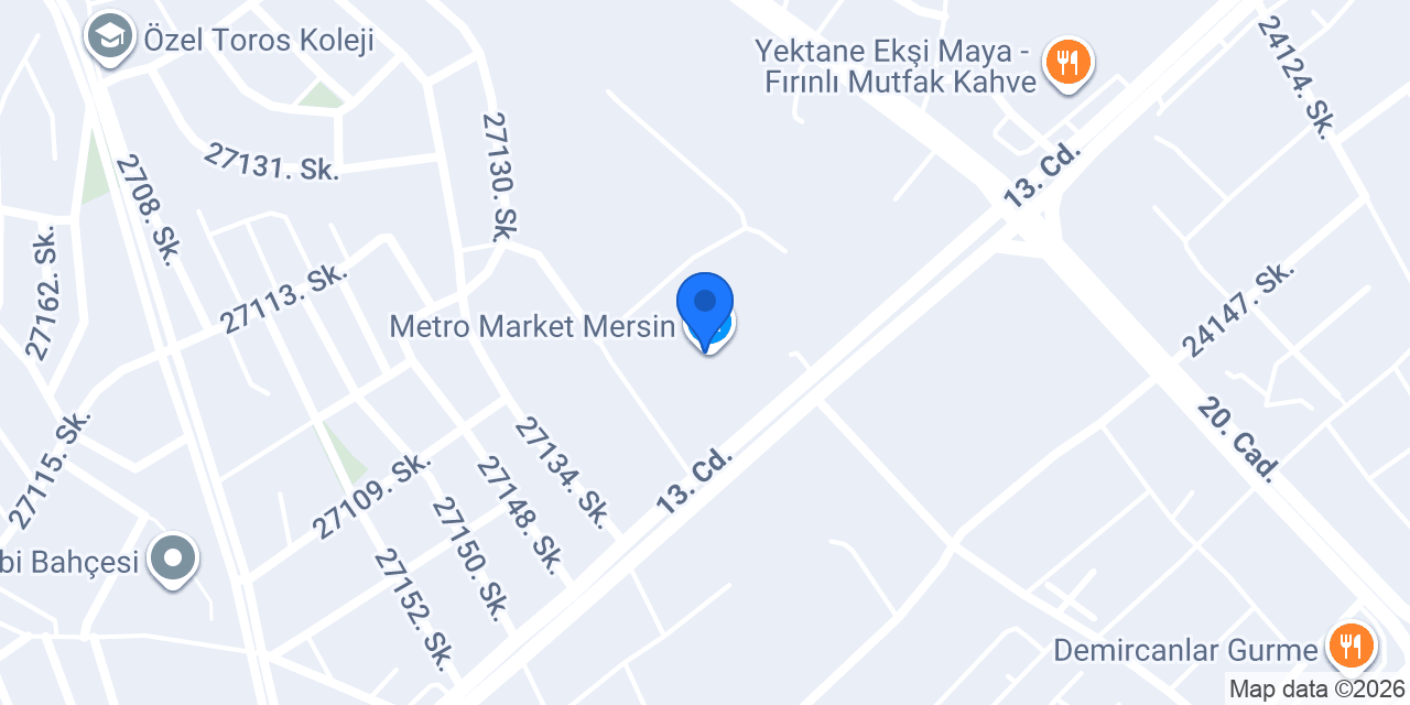 Has Develiler Metro Şube konumu