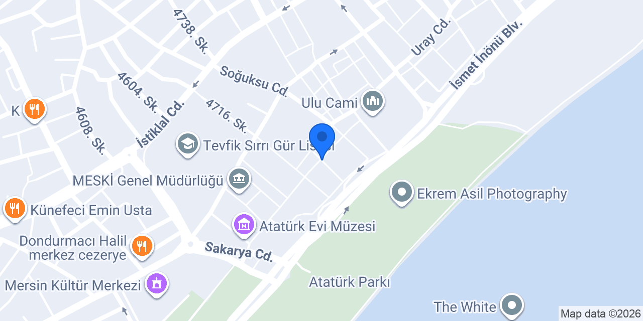 Dt. Meriç Tülü konumu