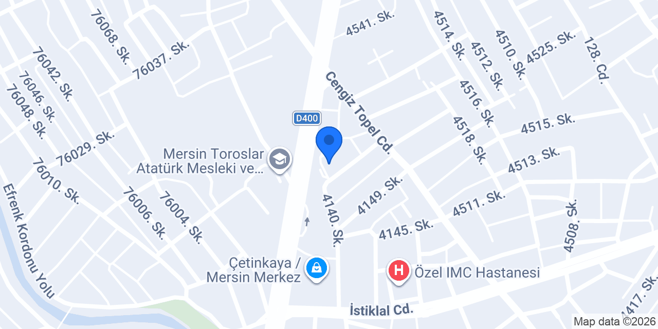 Mersin Niv Göz Merkezi konumu