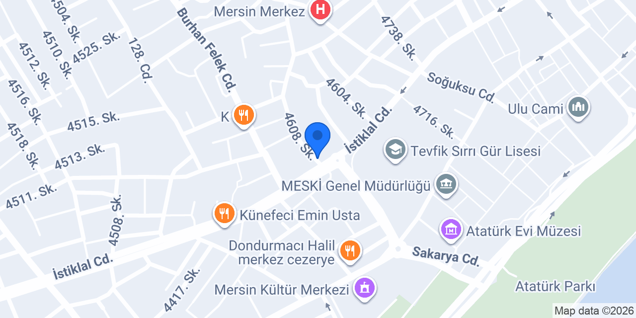 Asrı Zerafet Mersin konumu