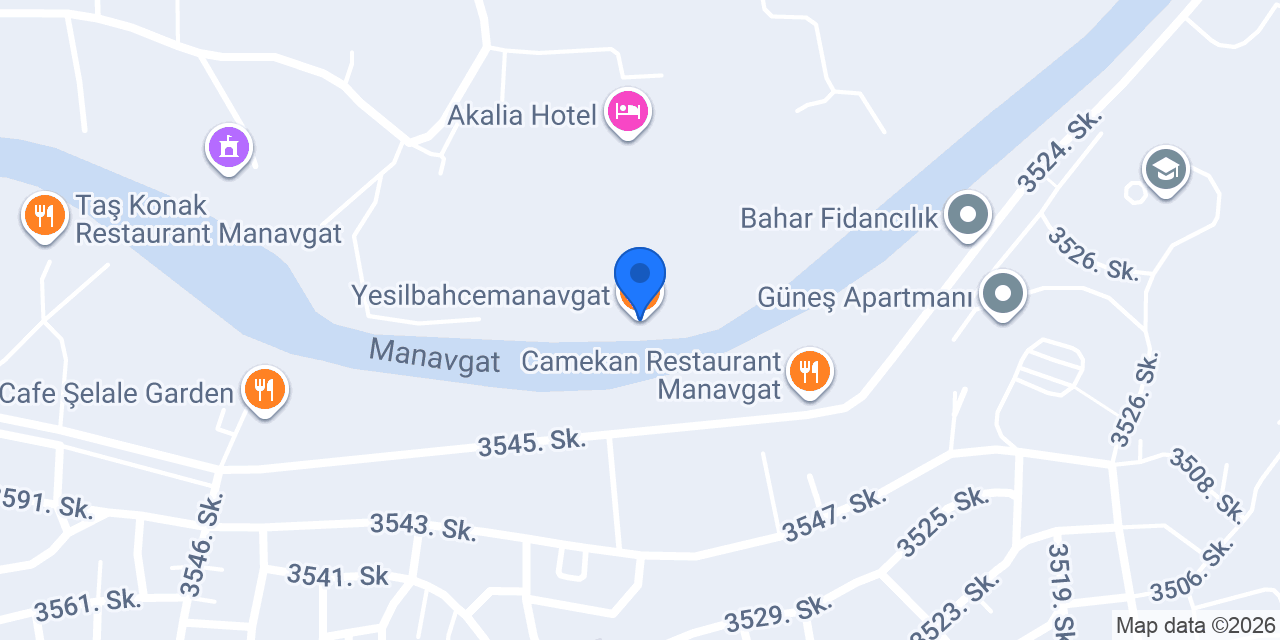 Yesilbahcemanavgat konumu