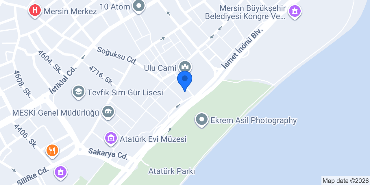 QNB Mersin Şubesi konumu
