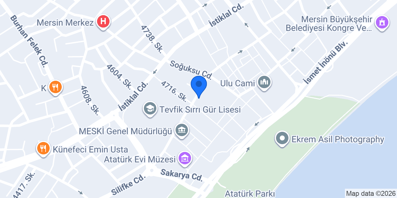 Künefeci İsmail Usta konumu