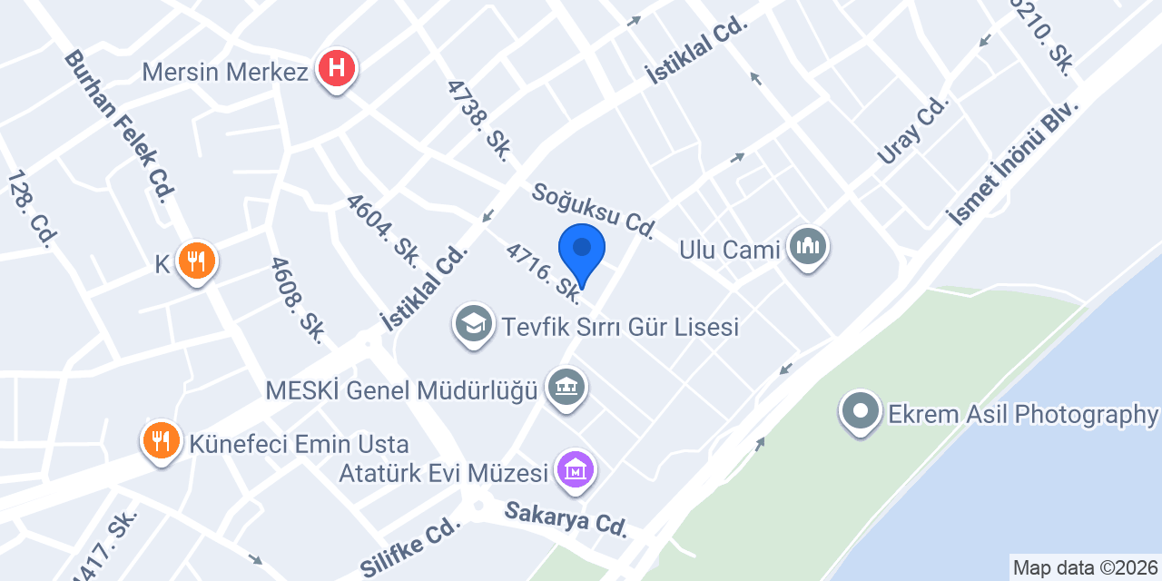 Hocam Kitabevi Çarşı Şubesi konumu