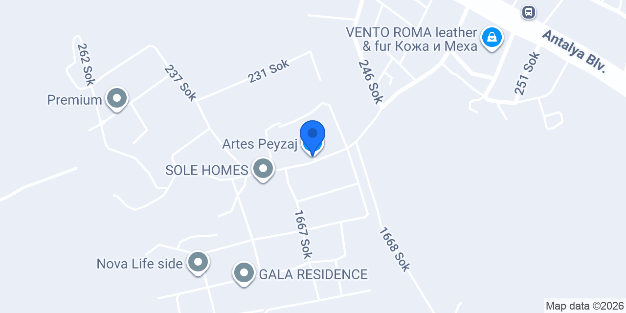 Artes Peyzaj konumu
