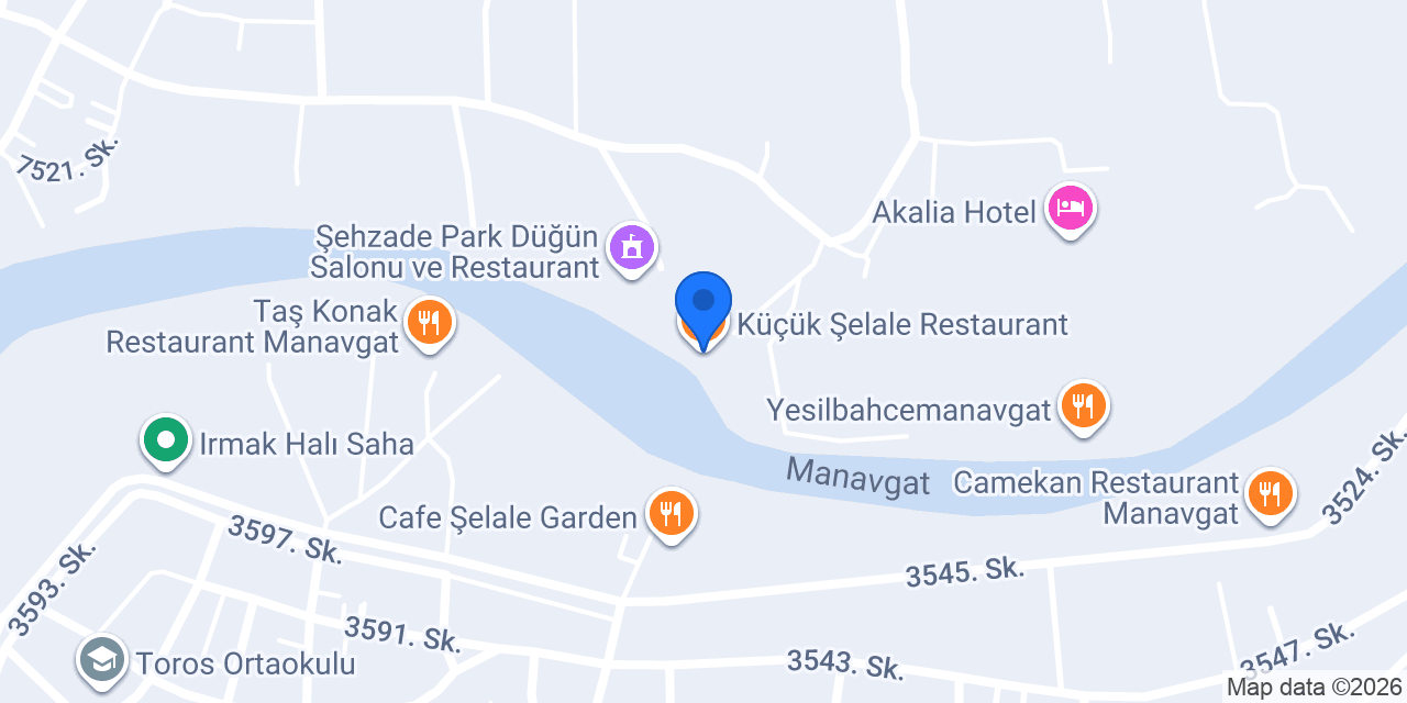 Küçük Şelale Restaurant konumu