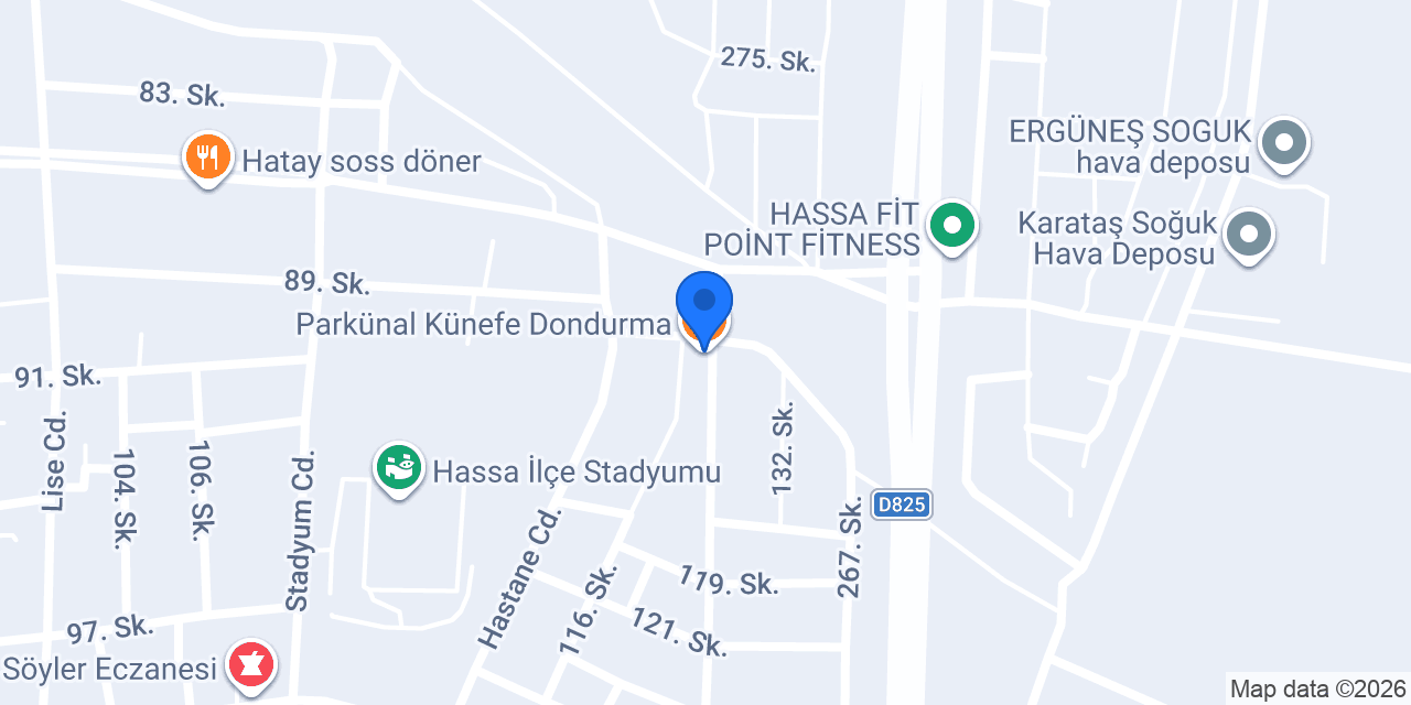 Parkünal Künefe Dondurma konumu