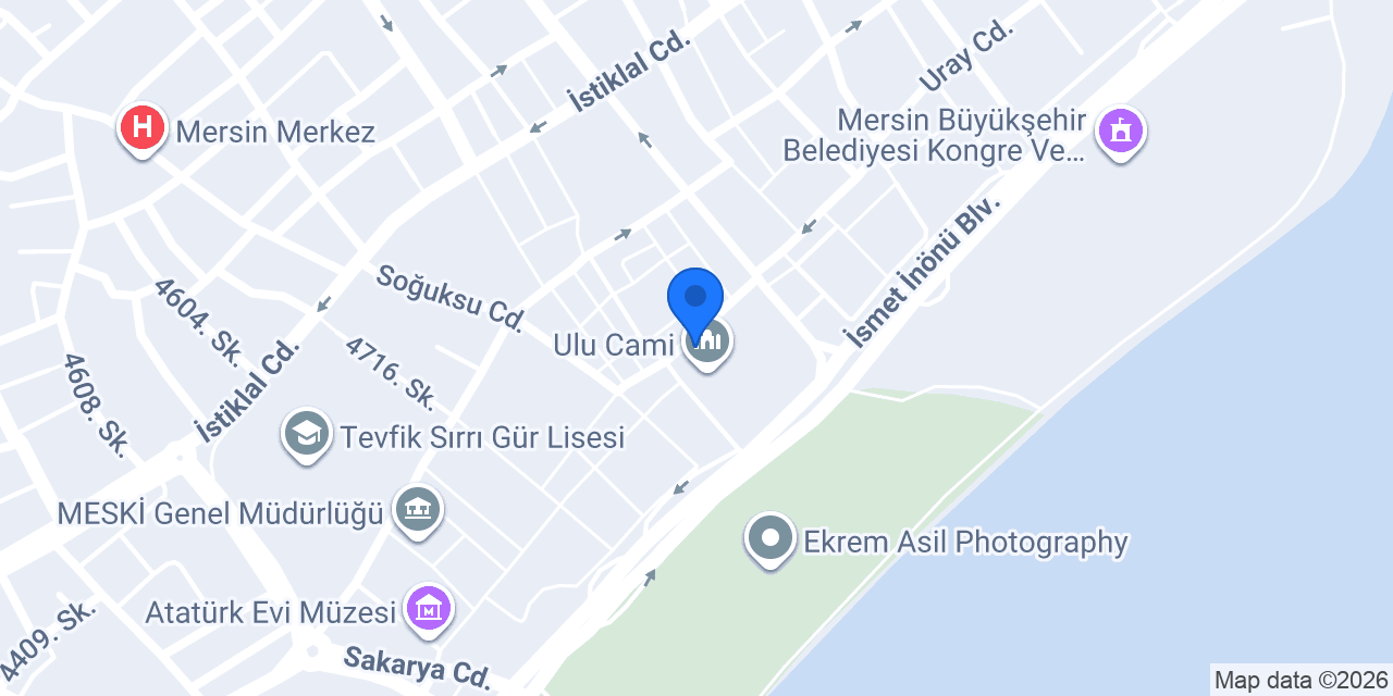 Halkbank Mersin Şubesi konumu