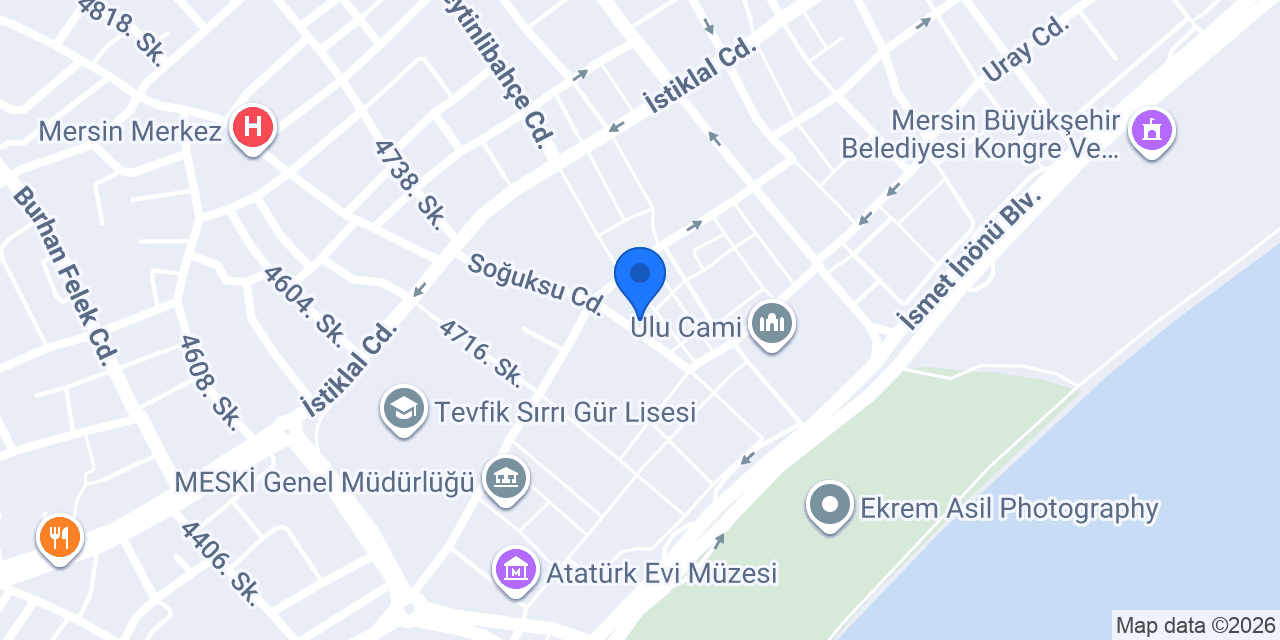 Mersin Otel Savran konumu
