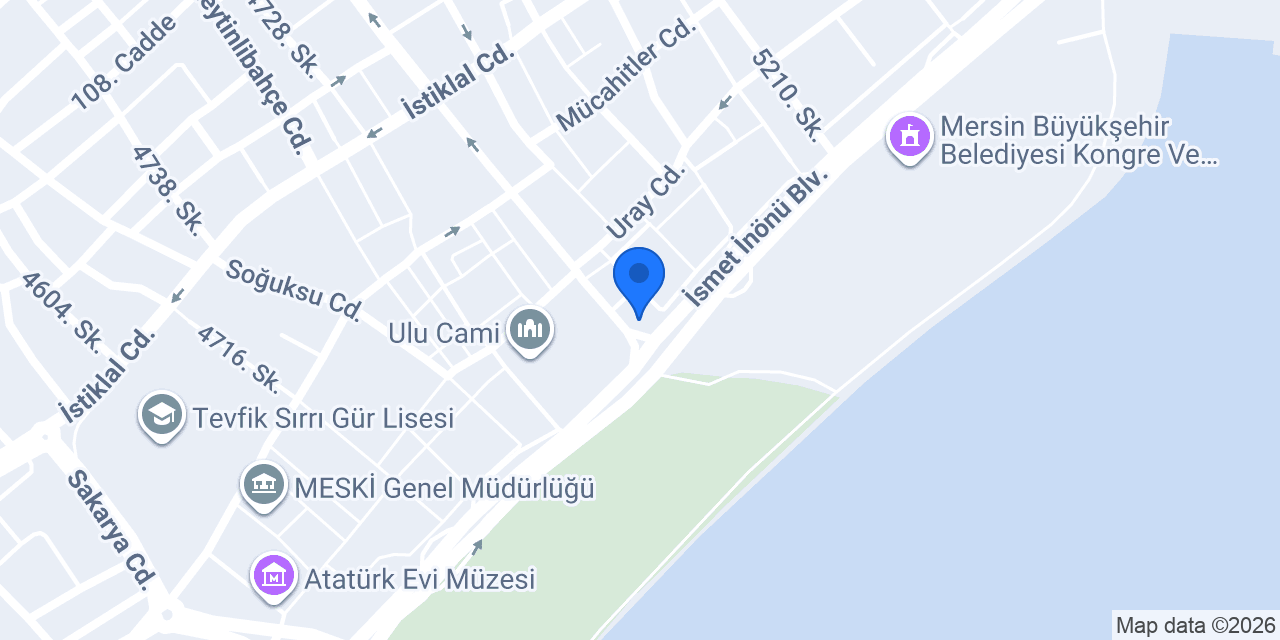 Mersin Oteli konumu