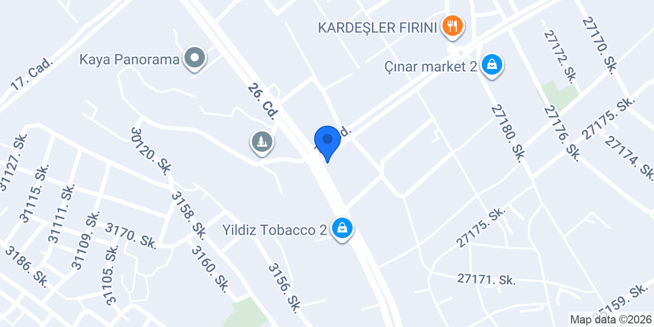 KindyROO Yenişehir konumu