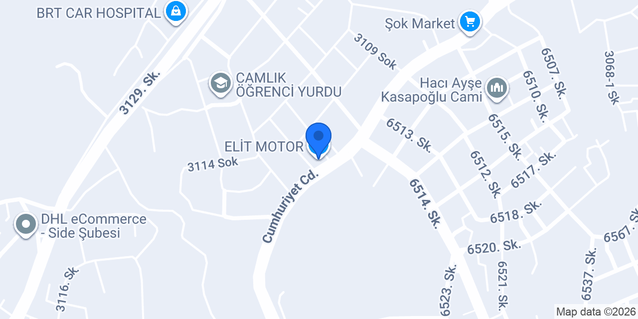 ELİT MOTOR konumu