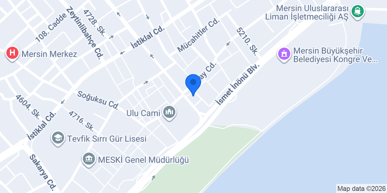 Ziraat Bankası Mersin Şubesi konumu