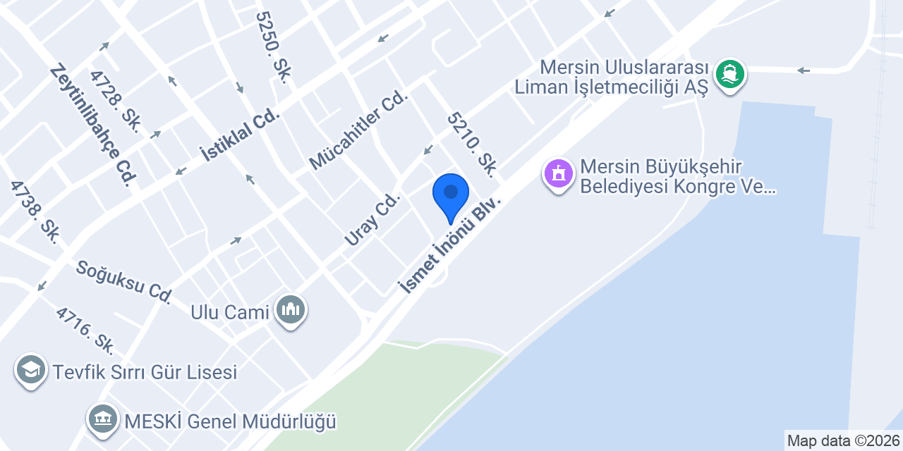 VakıfBank Mersin Şubesi konumu