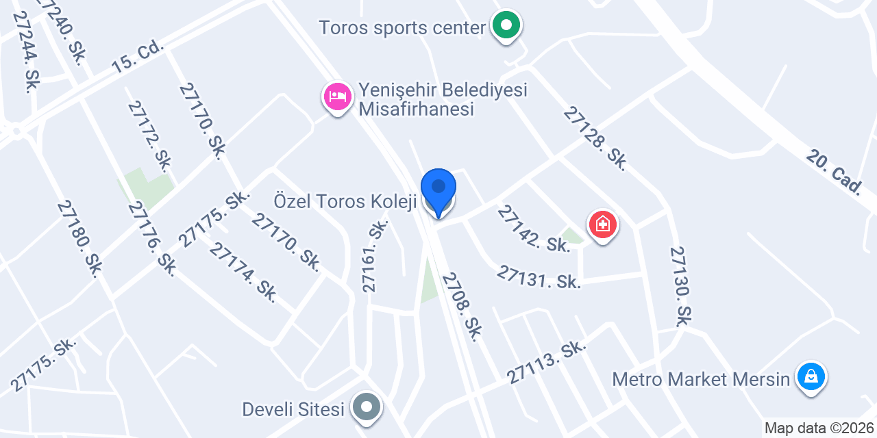 Özel Toros Koleji konumu