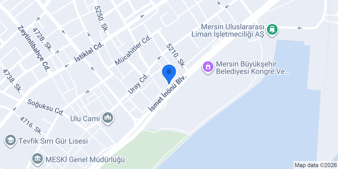 Dünya Katılım Bankası Mersin Şubesi konumu