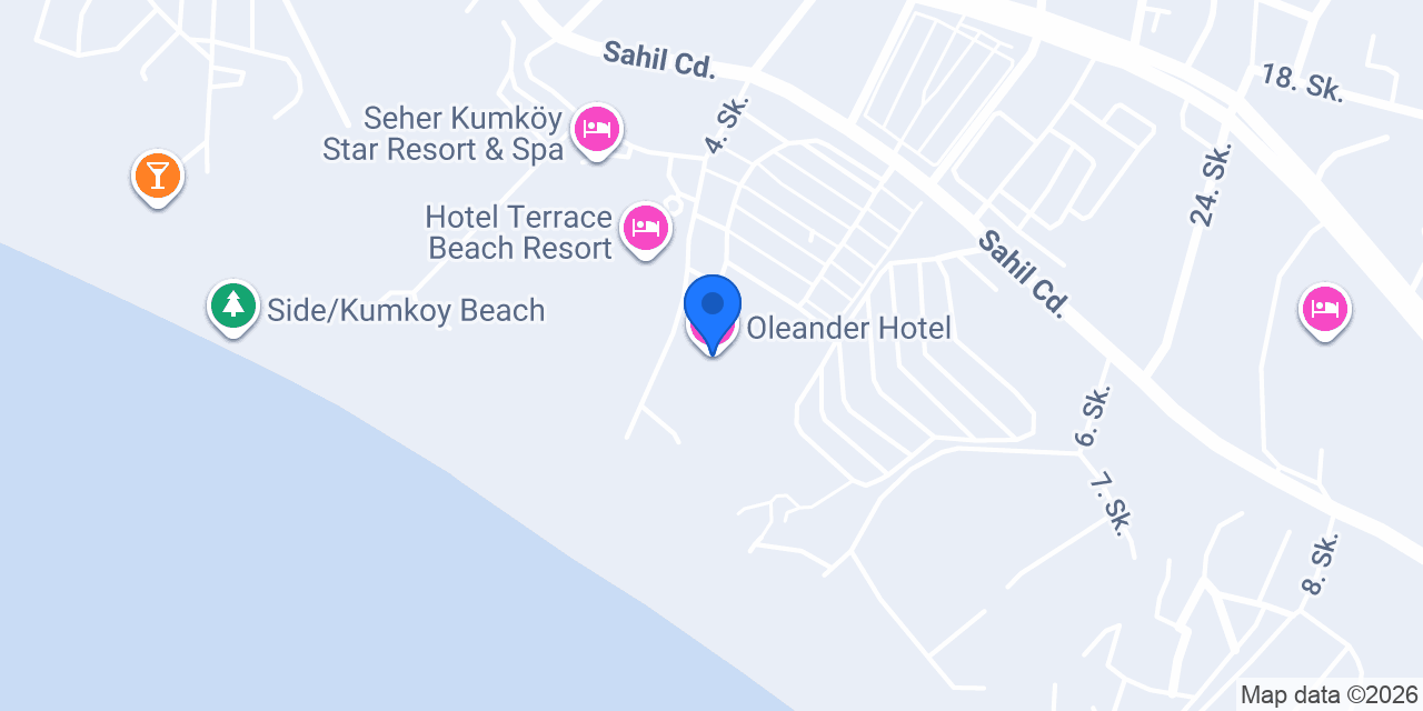 Oleander Hotel konumu